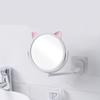 Cartoon Cat Ear Suction Cup Rotatable Makeup Mirror - High-Definition Bathroom Vanity Mirror