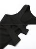 European Style 2026 Summer Women's Hollow Low Neck High Waist Slim Fit Slit Long Dress