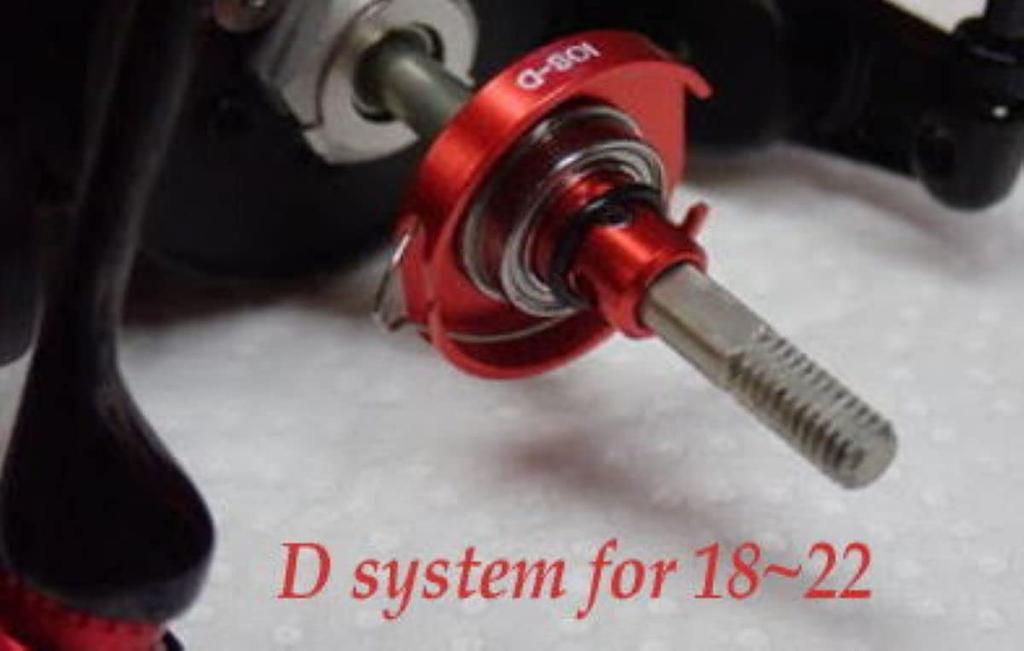 Drag Tuning Kit for DAIWA D System Series [IOS Factory] 18-22 (Red)