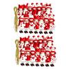 Christmas Reindeer Hanging Ornaments 2D Wooden Reindeer Decorations Colorful Reindeer Ornaments