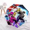 1pc Power Rangers Automatic Opening Folding Umbrella with 8-Bone Iron Frame, Portable for Outdoor Use, Travel, Daily Life, and Gift Giving.Y052