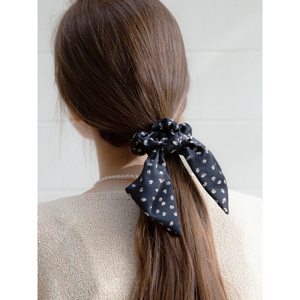 

Узорная резинка-скранчи Jp-22-087S Черный