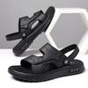 Fashion Summer New Men Sandals Men Flat Heel Lightweight Comfortable Beach Shoes Men Elegant Business Travel Sandals Sizes 37-47