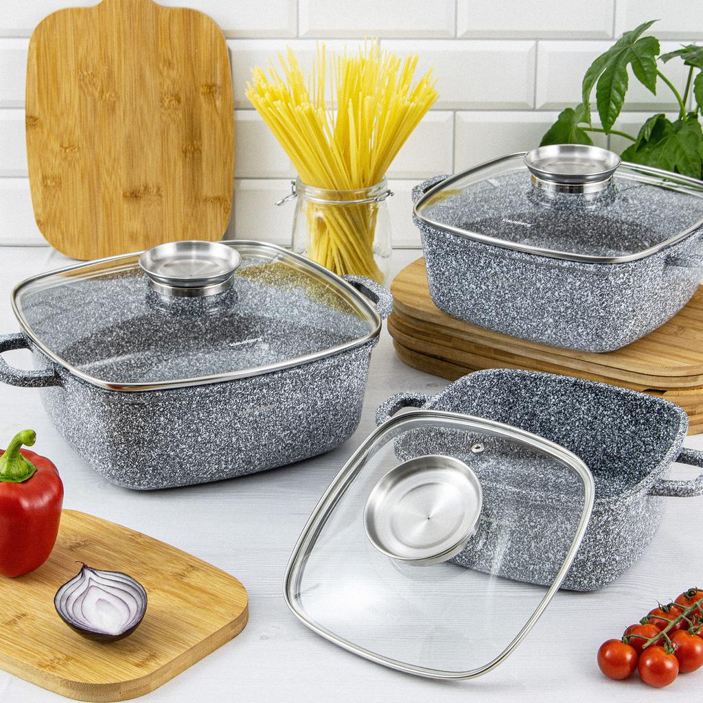 Garnek z powłoką marmurową 4.4L 24cm KLAUSBERG KB-7530
