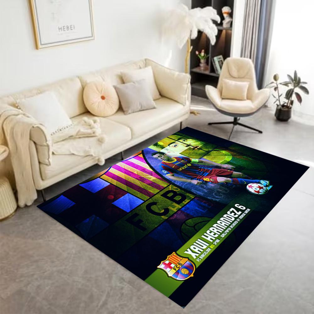Brazilian Soccer Player Gesturing. Area Rug Design for Living Rooms Balcony Dormitory Bedrooms Anti-slip Rug Anime Office Decor Spiritual Gift