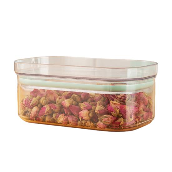 

425/1000/1500/2000 мл контейнер для зерна пищевой класс хорошая герметичность квадратный контейнер для хранения сухих продуктов для кухни S зелёный