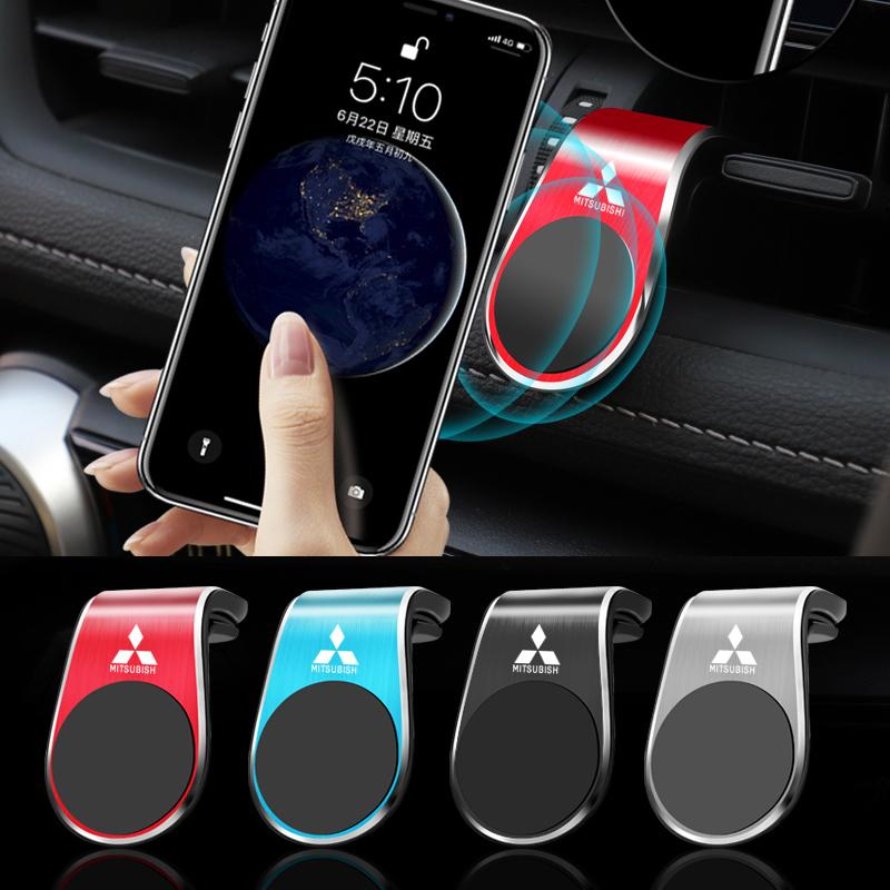 Car Phone Holder Air Outlet Magnetic Navigation Bracket For Mitsubishi Xforce ASX L200 Eclipse Cross Outlander Pajero Xpander EK