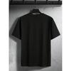 European Sizes Men's Watercolor Samurai Cat Print T-Shirt - Minimalist Round Neck Short Sleeve Casual Summer Tee Suitable for Outdoor Activities
