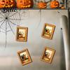 Retro Holz Fotorahmen Magnete Schwarze Katze Kühlschrankmagnet Saisonale Cartoon Küche Badezimmer Dekor Dekorativ Weichmagnetische Aufkleber Niedliches Thema