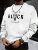 Spring and Autumn Street Casual Fashion Soft and Comfortable 3D Letter Printed Men's Round-neck Hoodie