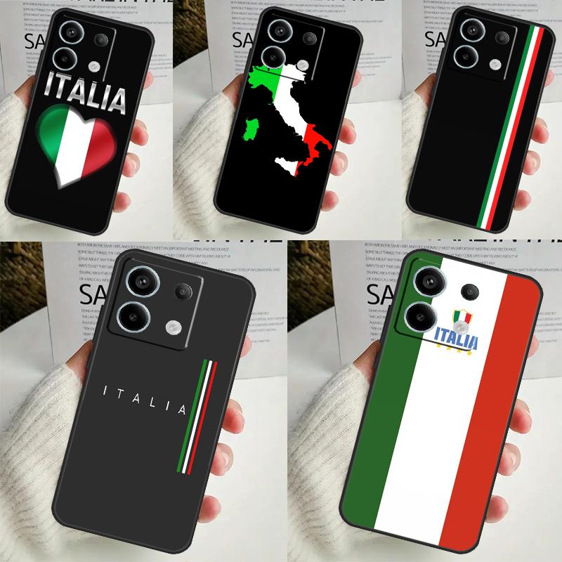 Italy Flag Case for Xiaomi Redmi Note 13 12 10 8 9 11 Pro 12S 10S 11S Redmi 13C 10A 10C 9C 12C Cover