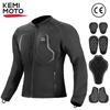 Motorrad-Schutzjacke Unisex Sommer-Fahrten mit 7-teiligem Set CE-Schutzausrüstung Weiches atmungsaktives Netzoberteil Körperschutz-Ausrüstung