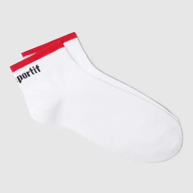 Basic Low Socks - White QR123ASC12