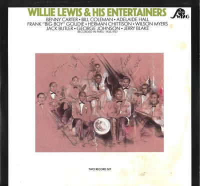 LP Record WILLIE LEWIS & HIS ENTERTAINERS - Willie Lewis & His Entertainers SW840001 Disques Swing 1985 US Jazz Used