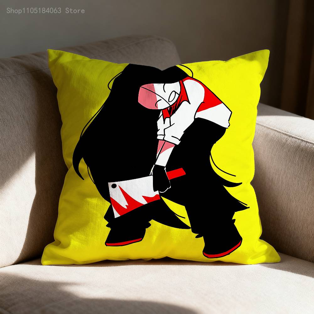 

И Си Певица Мясная Девушка Наволочка для диванного декора, автомобиля, офисной комнаты, с принтом, чехол для подушки, украшения и защита 12x12Inch