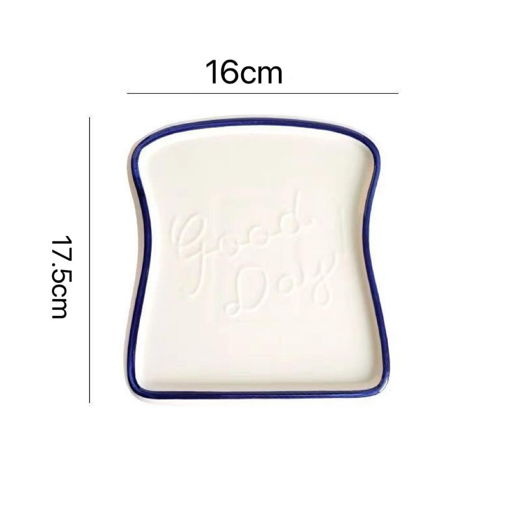 Breakfast bread plate, ceramic creative plate, steak plate, dessert plate