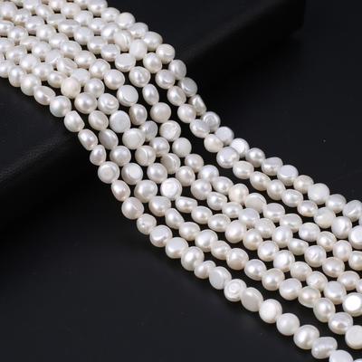 White Pearl 3-4mm 4-5mm 5-6mm Double-Faced Beads For Jewelry Making DIY Bracelet Earrings Necklace Accessory