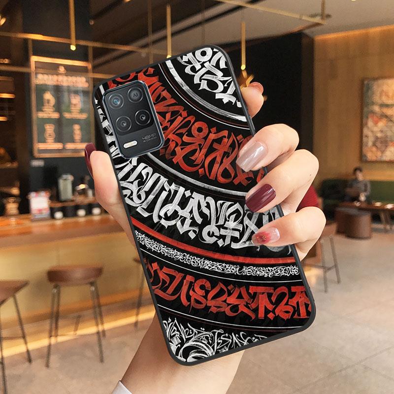 Pokras Lampas Graffiti Case for OPPO Realme GT 2 Pro X2 Pro XT C25S 8 7 6 Pro 6i Realme GT Master C3 C21 C21Y C11 X3 SuperZoom