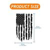Fit Most Truck Tailgate Decal Sticker Made In USA Distressed American Flag Black