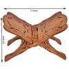 Classical Youth Foldable Book Stand/Holder/Rest/Keep for Home/Work Space/Religious Places (Sheesham, Tan, 13 Inches)