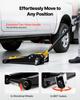 Low Profile Floor Jack, 3 Ton Capacity, Steel Racing Floor Jack with Dual Pistons Quick Lift Pump, Hydraulic Trolley Car Lift for Sports Cars, Sedans,