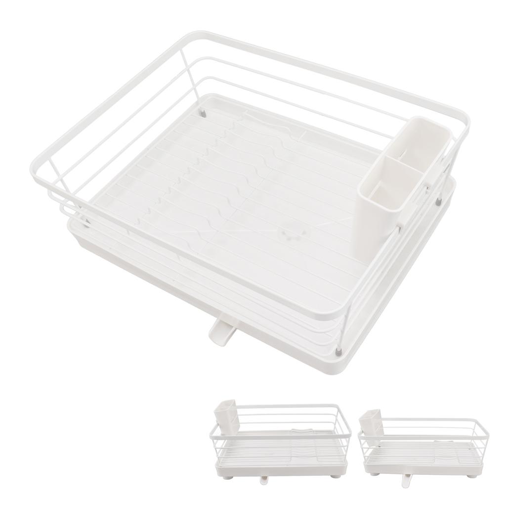 Dish Drying Racks Modern Large Capacity Dish Drainers With Draining Tray Tableware Drainer Kitchen Countertop Storage Rack Cup