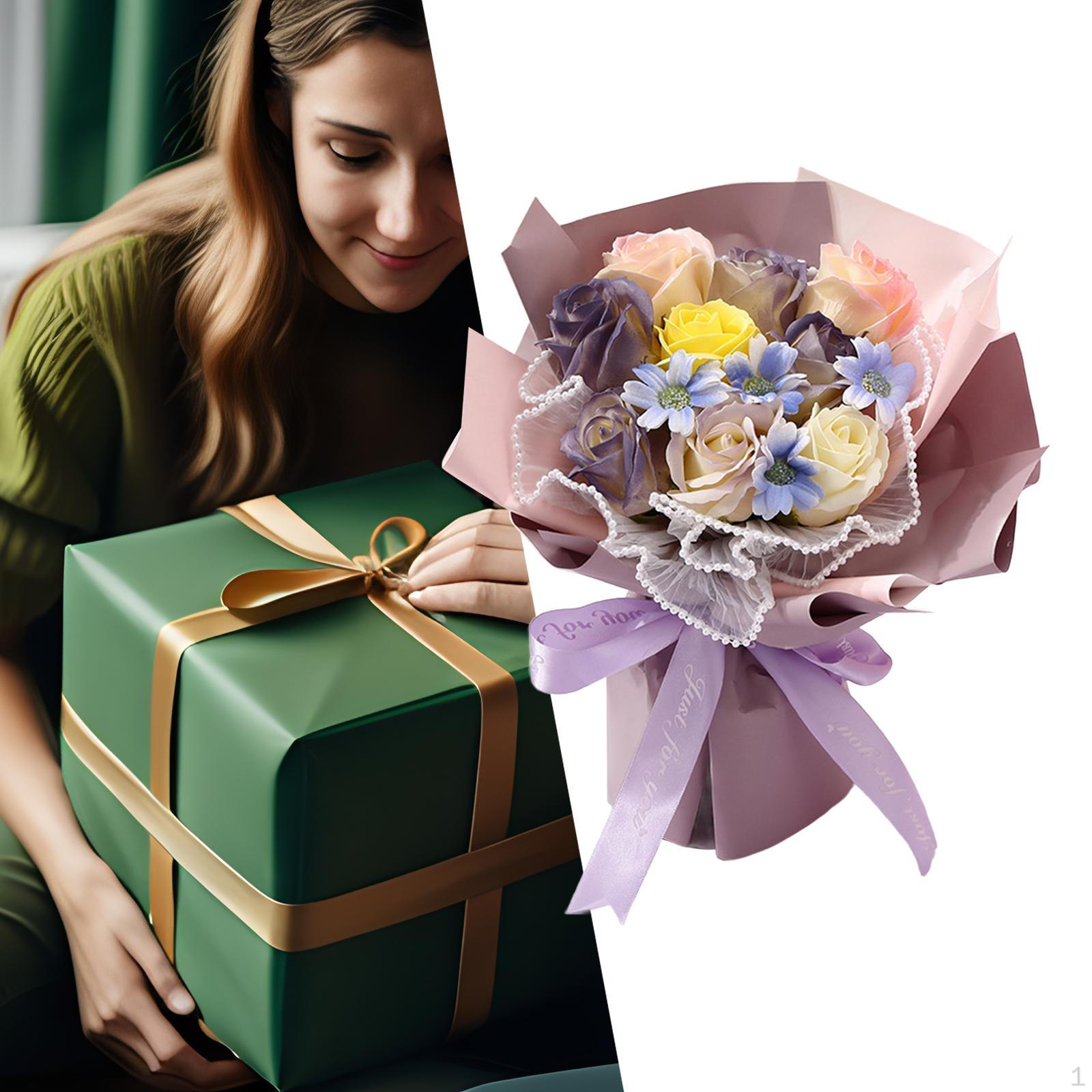 

Подарок на день матери, мыло, букет цветов, центральные украшения, романтические искусственные цветы на День Благодарения фиолетовый