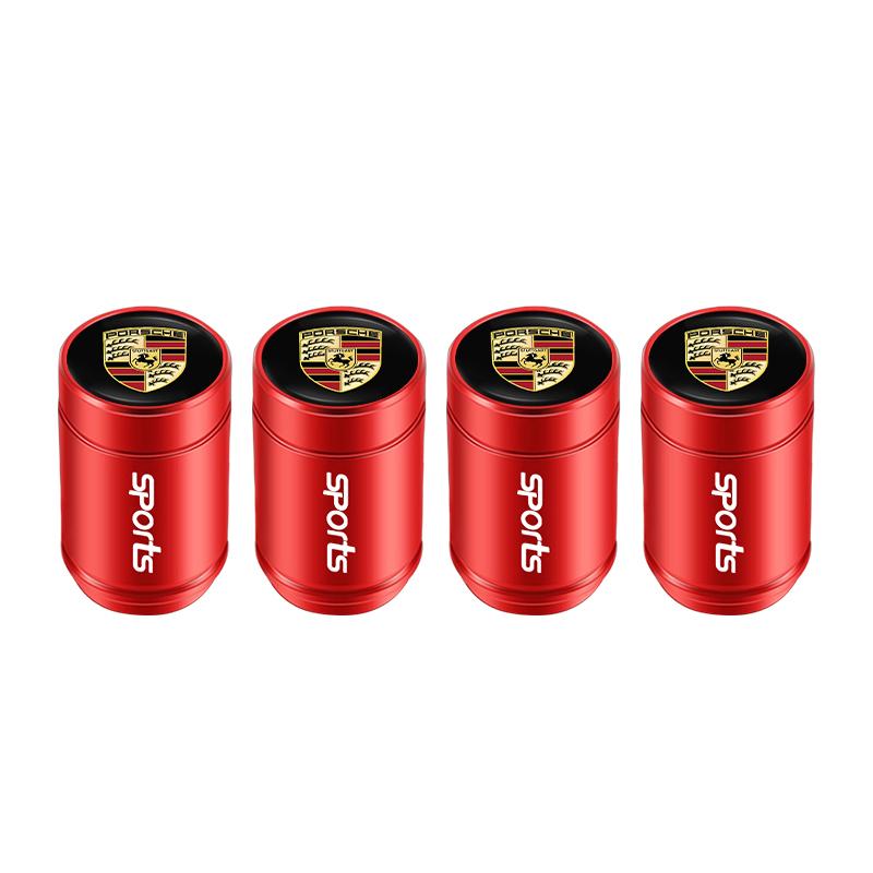 Car Tire Valve Cover Wheel Tyre Stem Dustproof Air Cap For Porsche Cayenne Panamera Macan 911 718 Taycan Boxster Cayman 918
