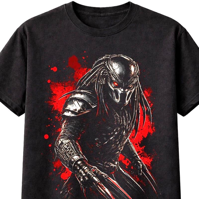 Predator Alien Hunter SciFi Horror Graphic Unisex TShirt Space Warrior S5XL S