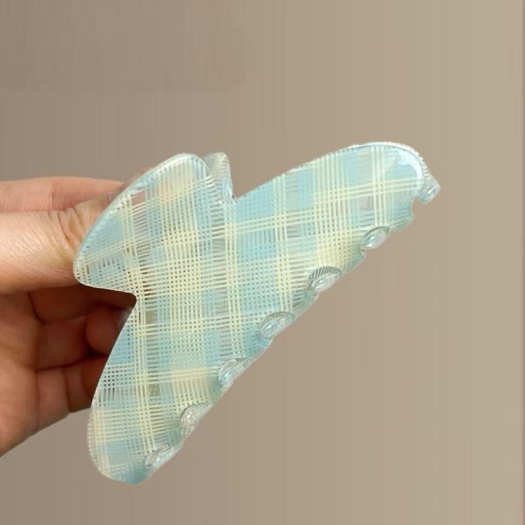 Koreanischer Eleganter Kürbisbogen Polka Dot Haarspange - Groß, Cremige Texturierte Hochsteckfrisur-Accessoire