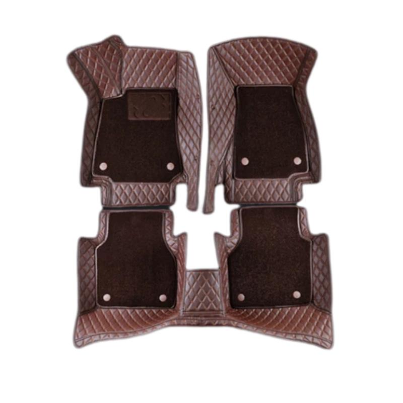Premium Nappa Leather Full Surround Floor Mats for BYD Models: Qin, Seal, 06, Tang, Song, Han, Dolphin, Destroyer.