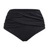 Women's High Waist Bikini Bottoms Plus Size Solid Color Cross Draped Ruched Swimwear Bottoms for Beach Pool Swim