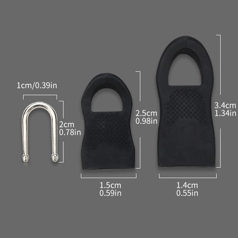 8pcs Replacement Zipper Head Tool-free Removable Zipper Puller for Luggage Schoolbag End Fit Rope Tag Clothing Zip Fixer Broken