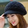 Knitted Hat, Knitted Hat, Velvet Hat, Hat with Brim, Warm Hat, Ear Protection Hat