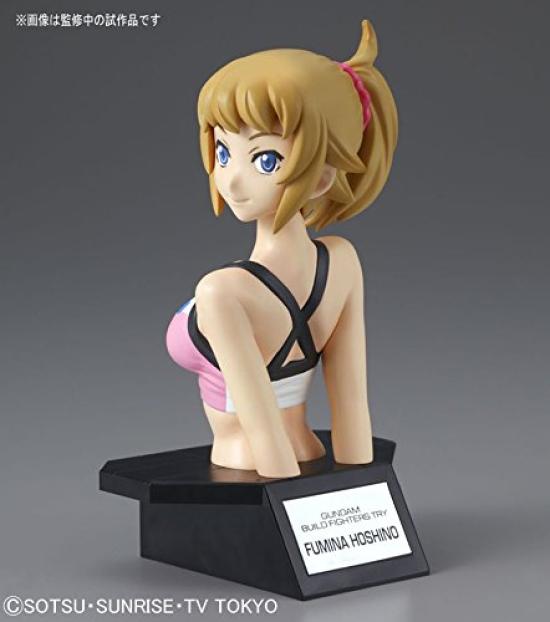 Poprsí Gundam Build Fighters Try Fumina Hoshino Plastikový model Figure-rise Barevně odlišený