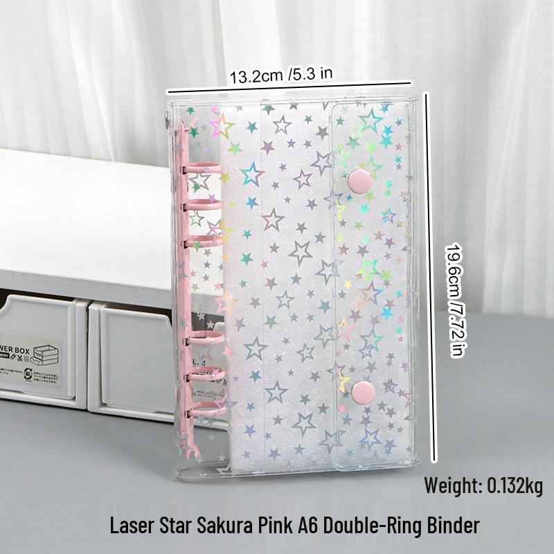 M5 Transparent PVC Binder Cover for A6/A7 Photocards & Stickers