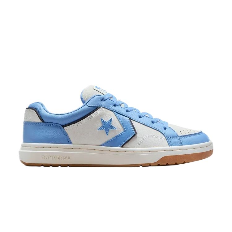 Converse Pro Blaze Classic Soft Comfortable Thin Sole Non-Slip Wear-Resistant Low-Top Skate Shoes Unisex sneaker White Blue A14245C