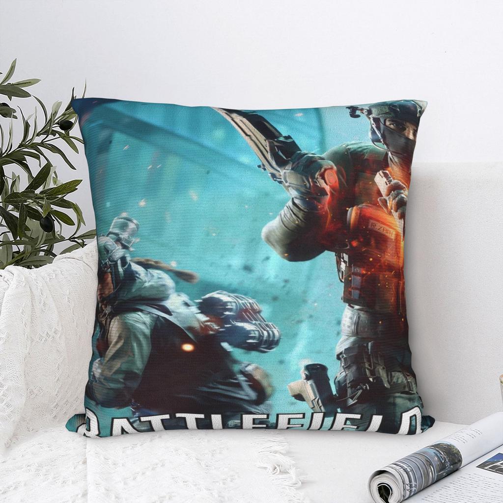 Car Decorations Battlefield 6 Funny Games Pillowcase Accessories Pillow Covers Square Multi-Size