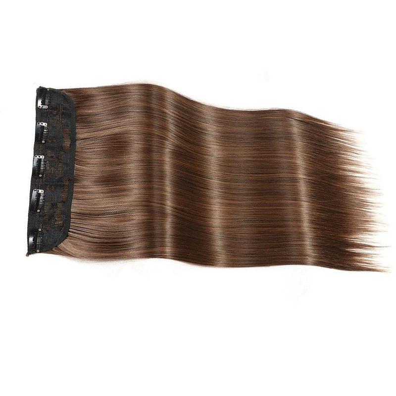 LISI волосы женские натуральные длинные прямые волосы наращивание парик 5 зажимов — фото 22