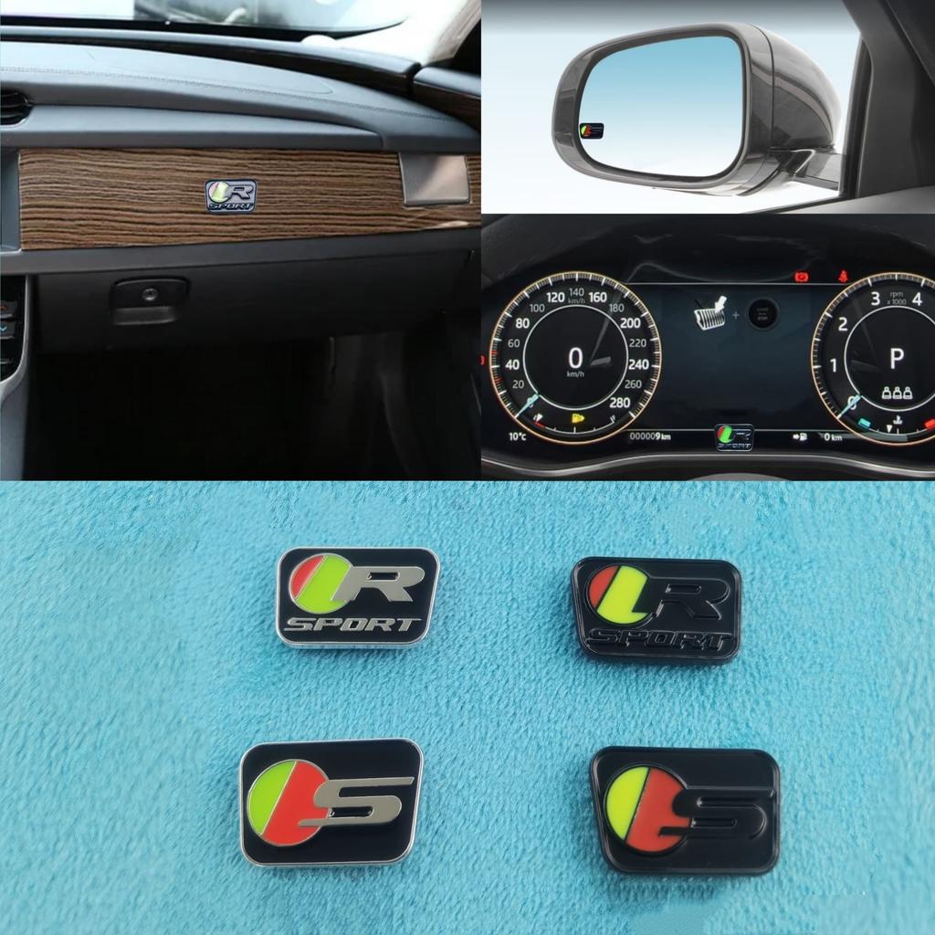 1Pc Metal S/R Sport Logo Car Emblem Badge Sticker Decoration Decal for XK X Type F Pace I-pace XJL S-Type F-Type XJ XF XE E-pace XJS