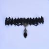 Vintage Heart Pendant Short Clavicle Chain Braided Choker Gothic Necklace Accessories For Women