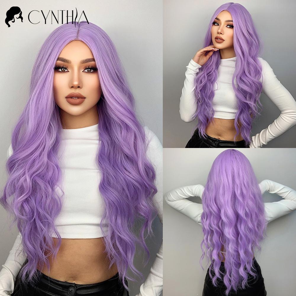 Blonde Body Wave Synthetic Wigs For Women Long Wave White Lolita Cosplay Party Natural Heat Resistant Hair Pelucas De Mujer