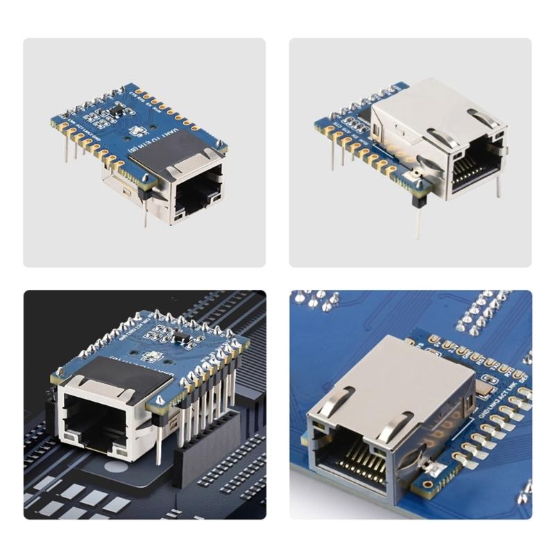 TTL Serial Port To Ethernet Converters Mini Module UART To Ethernet Data Transmission Module For Industrial Automation
