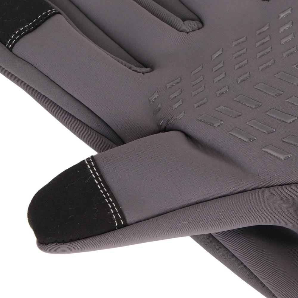 

1Pair Waterproof Cycling Gloves Windproof Winter Gloves Durable Bicycle Gloves Unisex Grey-XL