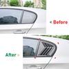 ABS 2PCS Rear Side Window Trim Spoiler For BMW 1 Series E87 2005 -2011 Window Shutter Cover Louver Air Vents Accessories Parts