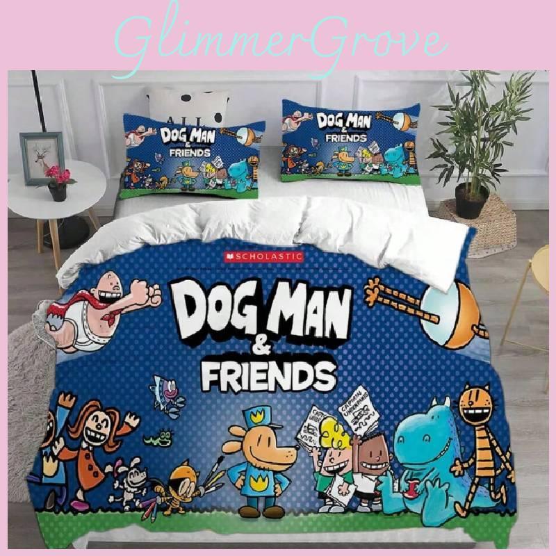 Man Bedding Dog Sets Cartoon Bed Cover Pillow Duvet Cover Decoration Bedroom
