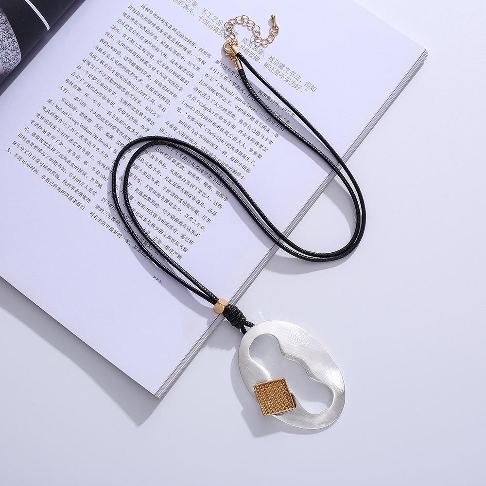 New women's necklace long high fashion retro personality trend pendant European and American