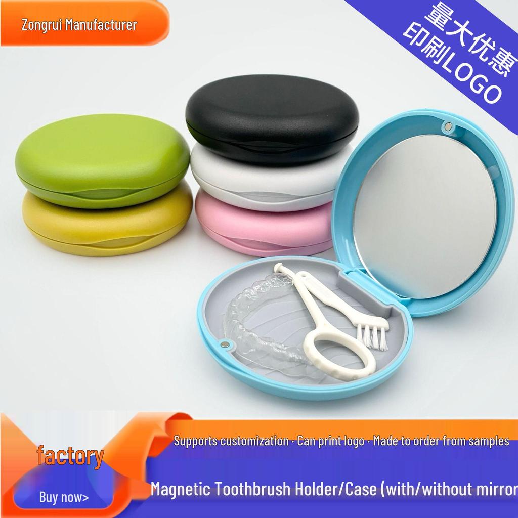 Magnetische kieferorthopädische Retainer- und Zahnprothesen-Aufbewahrungsbox