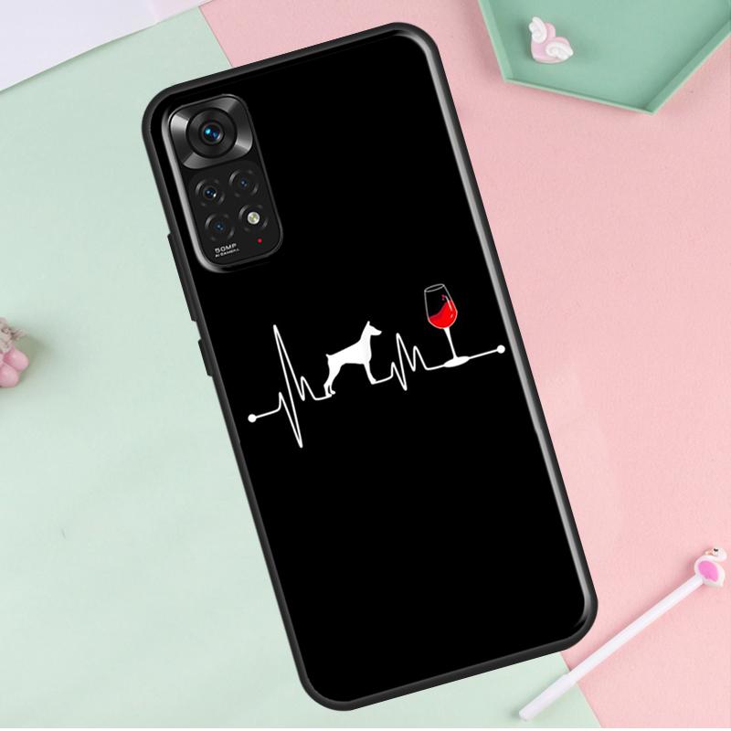 Dackel Dobermann Hund Für Redmi Hinweis 12 Pro Plus Abdeckung Für Redmi Hinweis 10 8 9 11 Pro 12S 11S 10S 9S 9C 10C 12C Fall