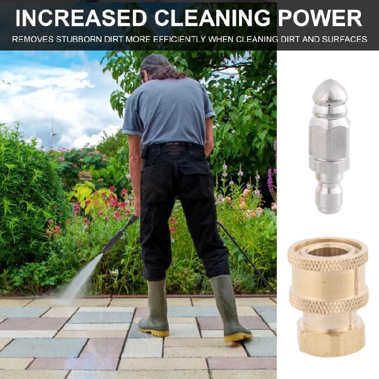 Pressure Washer Adapter Set Stainless Steel Quick Connector Pressure Coupler Fitting for Pressure Washer Hose